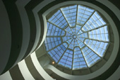 Coup d'oeil sur la superbe verrière du Guggenheim Museum.