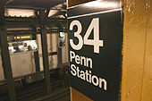 La station 34th Street - Penn Station.
